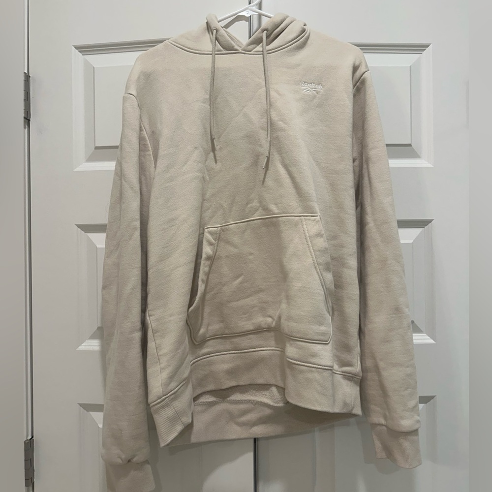Cream Reebok hoodie